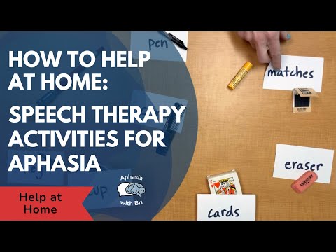 How to Help at Home: Speech Therapy Activities for Aphasia
