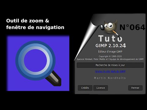 Tuto Gimp 2 10 pour débutant – 064 gimp outil de zoom et fenêtre de navigation
