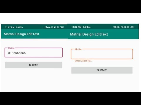 Android Material Design Example: Detailed Login Instructions ...
