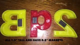 Somasix Magnetic Letters and Numbers