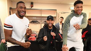 All-Access: Bucks Meet Neymar &amp; Mbappe | Teddy Riner Pregame WWE | NBA Paris Game 2020 | Part 2