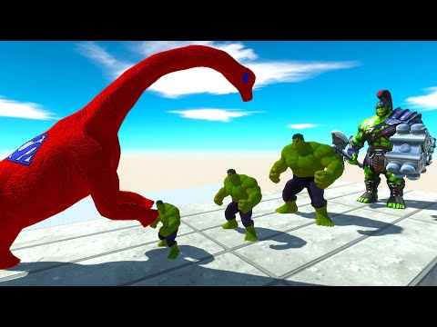 BATTLE 4 SIZE of HULK - Animal Revolt Battle Simulator ARBS
