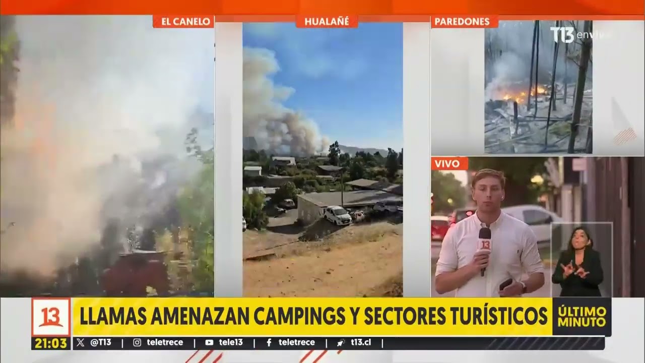 Se registra incendio forestal es San José de Maipo