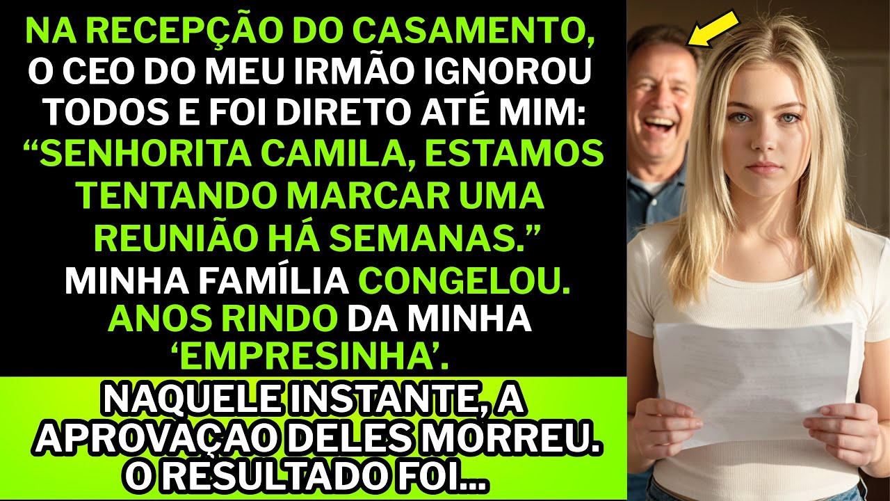 "Riram da minha empresa por anos — até o CEO do meu irmão me chamar num canto no casamento."
