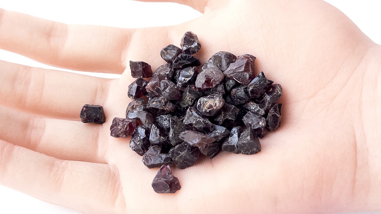 Garnet | Undrilled Rough | 7-8mm Bead Size | 57 Pieces | 102 Carats video