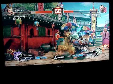 SSF4: XblackvegetaX (Rog) vs Throwdown462 (Ibuki) - Ranked Match