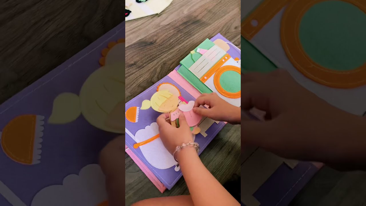 Cùng Bối Bối chơi búp bê giấy #short