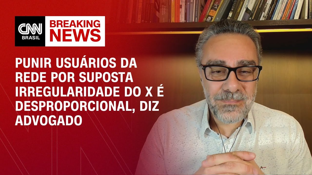 Punir usuários da rede por suposta irregularidade do X é despropocional, diz advogado | CNN ARENA