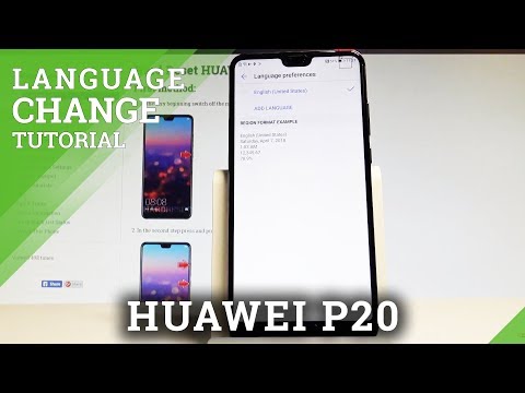 How to Change Language in HUAWEI P20 - EMUI Language |HardReset.Info