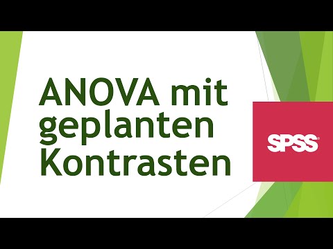 ANOVA mit geplanten Kontrasten - Daten analysieren in SPSS (128)