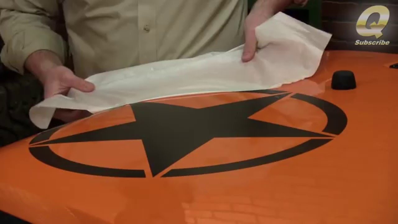 How To Install a Hood Decal (Wet Method)