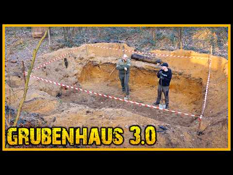 Grubenhaus 3.0 - Ihr wolltet es und es musste sein! [Part 1] - Bushcraft Survival Shelter