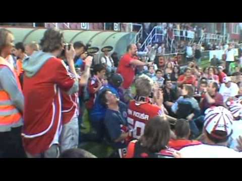 Viktorka Žižkov prvoligová ! Gól Mateusze SLODOWEHO a oslavy na stadionu