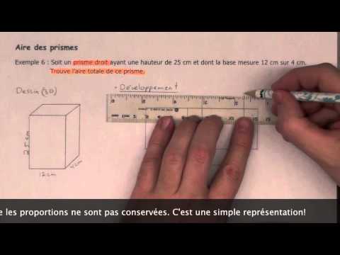 comment construire le patron d'un prisme droit a base triangulaire