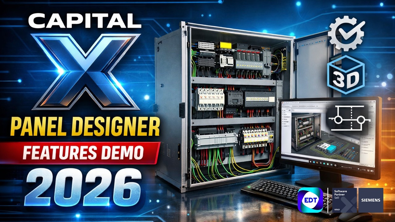 Capital X Panel Designer 2026 Features Demo | Faster Electrical Panel Design Explained