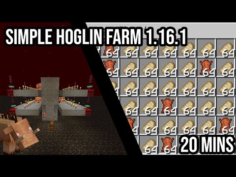 Super Fast Hoglin Farm | Java Edition 1.16.1+
