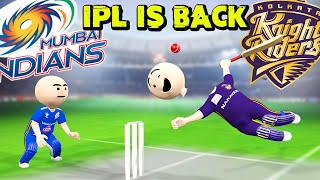 3D ANIM COMEDY - CRICKET || KKR VS MI || LAST OVER || KOLKATA VS MUMBAI