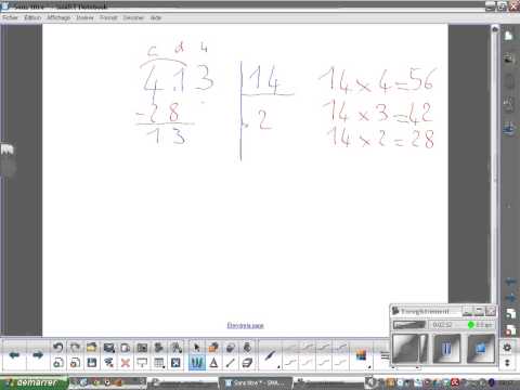 comment poser division 2 chiffres