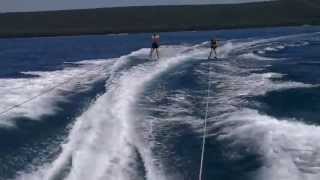 preview picture of video 'valentino i josip skijanje na moru, valentino(17) i josip(10) zajedno'