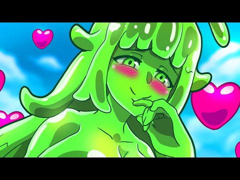 Falling in love with Slime Girl 😍 Minecraft Animation