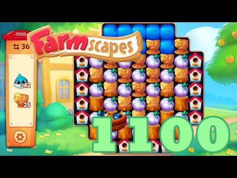 Farmscapes Level 1100 HD Gameplay Walkthrough | 3 - match game | android | ios | pc | GameGo Game