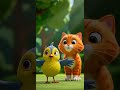 The Orange Cat The Brave Little Bird Shorts Cat Shortvideo Animation Cartoon Catstory
