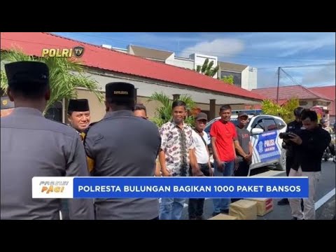 POLRESTA BULUNGAN BAGIKAN 1000 PAKET BANSOS