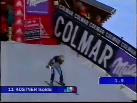 Isolde Kostner wins super-G (Val d'Isere 1999)