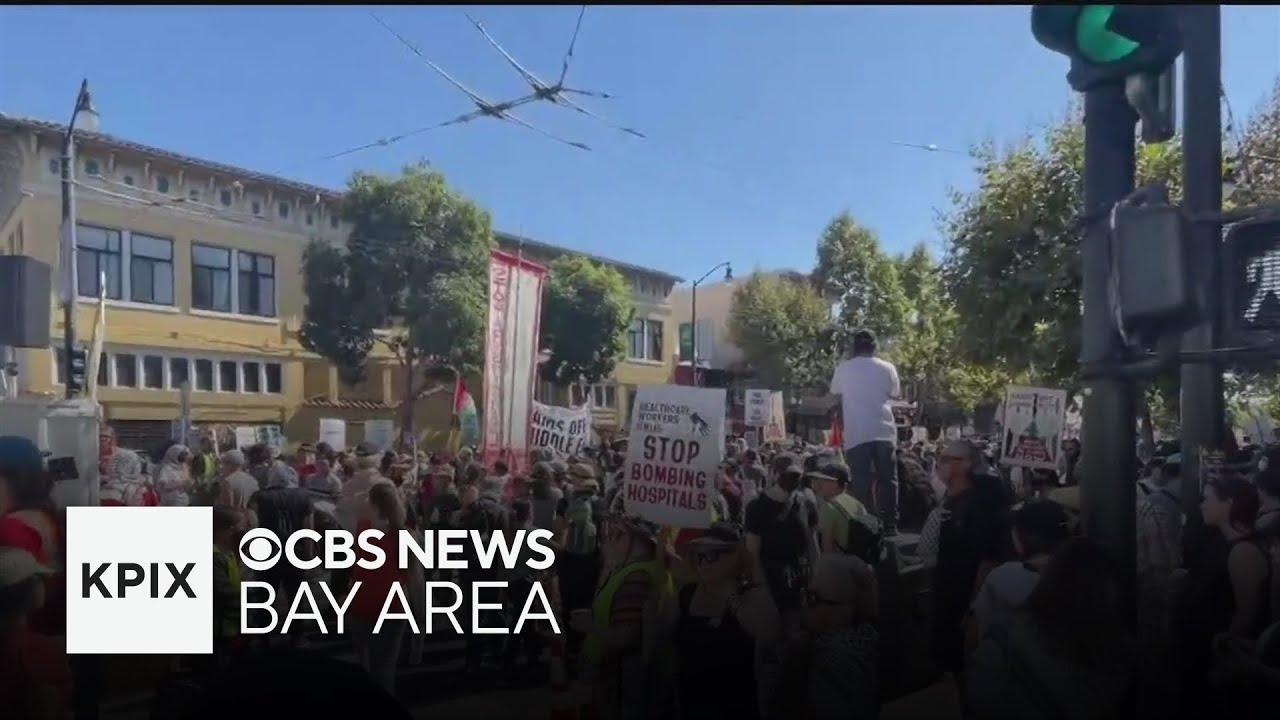 Palestinian supporters rally in San Francisco as 1 year since October 7 attacks nears