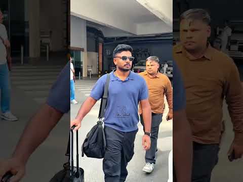 Sanju Samson with Wife Charulata Ramesh at Airport | Going for Naman Awards 2026 🏏✈️ #sanjusamson