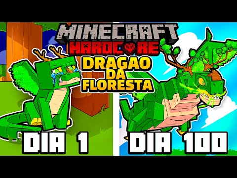Eu sobrevivi 100 dias como um DRAGÃO LENDÁRIO no Minecraft Hardcore