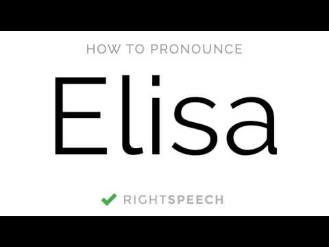 🔴 Elisa - How to pronounce Elisa - American Girl Name
