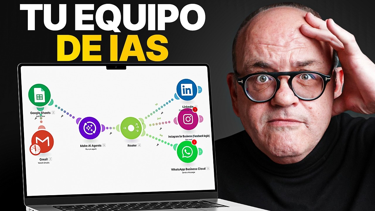 Así monté mi EQUIPO de AGENTES IA (y NO soy programador)