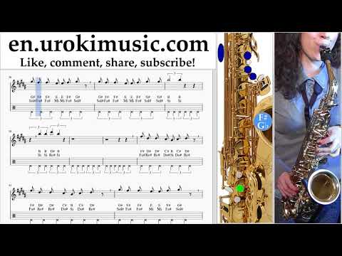 Saxophone lessons (Alto) Imagine Dragons - Next To Me Sheet Music Tutorial um-ih352