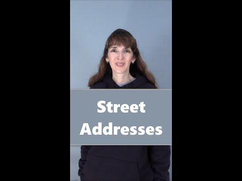 Basic American English: Reading Street Addresses