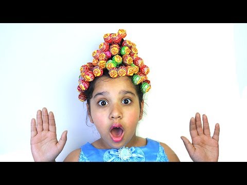 تسريحة جميلة للشعر  Hairstyle Chupa Chups Lollipops