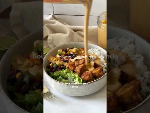 Southwest Chicken Bowls! 🤤 Healthy meal prep lunch or dinner (GF)