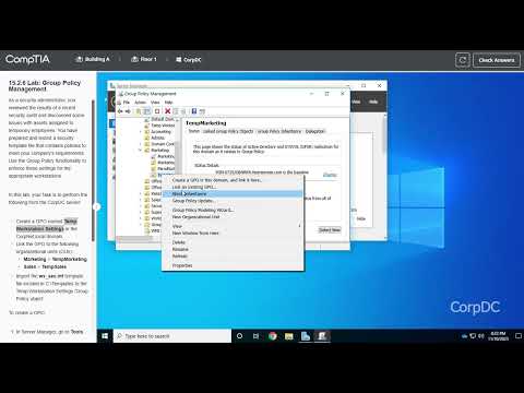 15.2.6 Lab: Group Policy Management