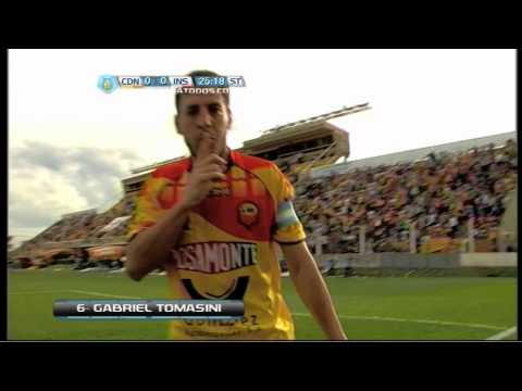 Gol de Tomasini.Crucero 1 Instituto 0.Fecha 36.Torneo Primera B Nacional.Fútbol Para Todos