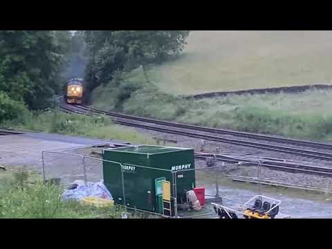 37422 & 37423 on The Primary Colours Railtour at Chinley East Jn