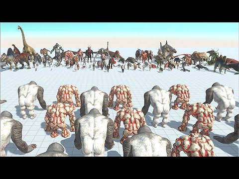 OLD GORO & LAVA GOLEM VS FACTION similliar price - Animal Revolt Battle Simulator