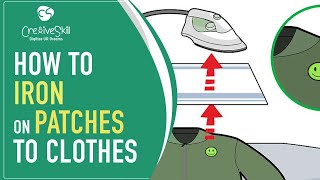 How to Iron on Patches to clothes | Cre8iveSkill
