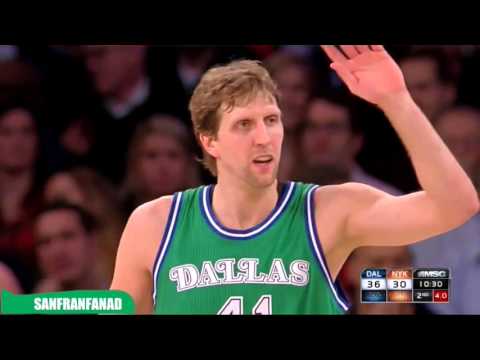 Kristaps Porzingis vs Dirk Nowitzki NASTY Duel 2015.12.07 - 53 Pts Combined, Rookie and His Idol!