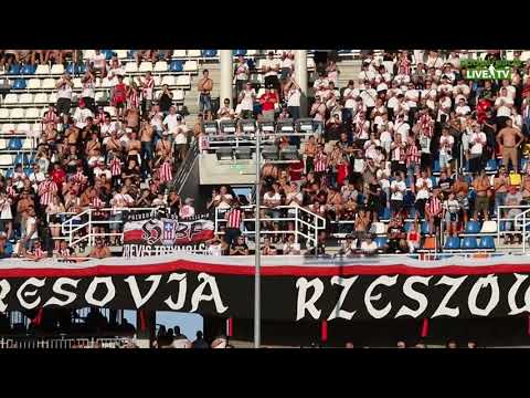 Kibice na meczu Resovia Rzeszów - Elana Toruń [DOPING]