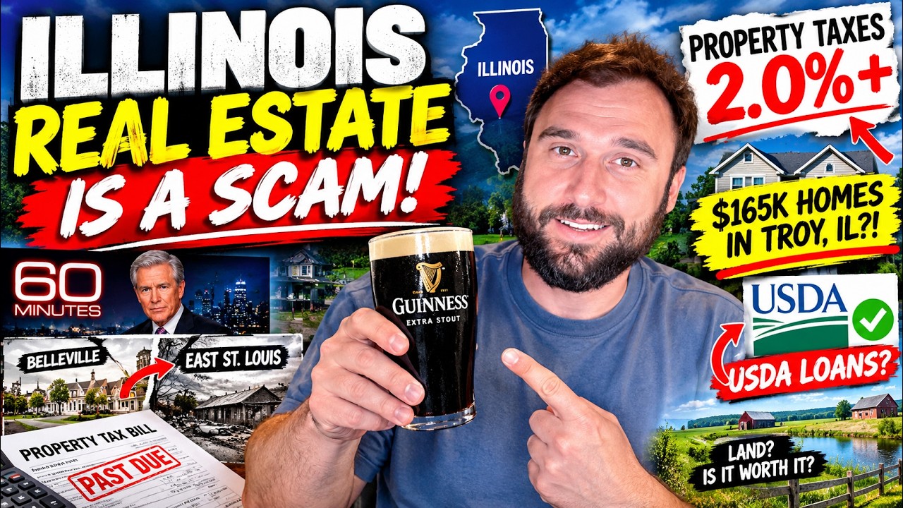 ILLINOIS REAL ESTATE IS BROKEN:  $165K Homes, INSANE Property Taxes & the Troy, IL Opportunity