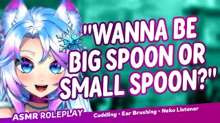 A Visit To The Cuddle Parlour [F4M] [Cuddling] [Ear Brushing] [Neko Listener]