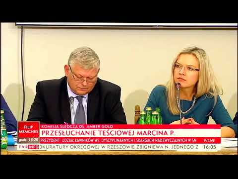 AMBER GOLD zeznaje teściowa Marcina P.  25.09.2017