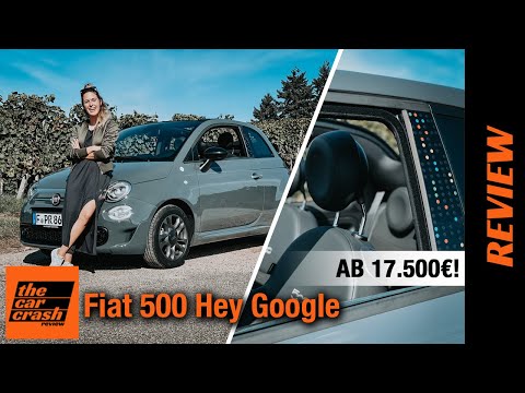 Fiat 500 Hey Google (2022) Was kann das Cabrio mit Google Assistant?! 📲 Fahrbericht | Review | Test