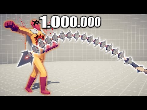 1.000.000 DAMAGE INFERNAL WHIP vs UNITS - TABS | Totally Accurate Battle Simulator 2023