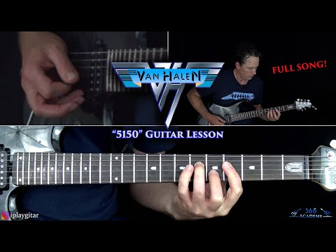 5150 Guitar Lesson (FULL SONG) - Van Halen